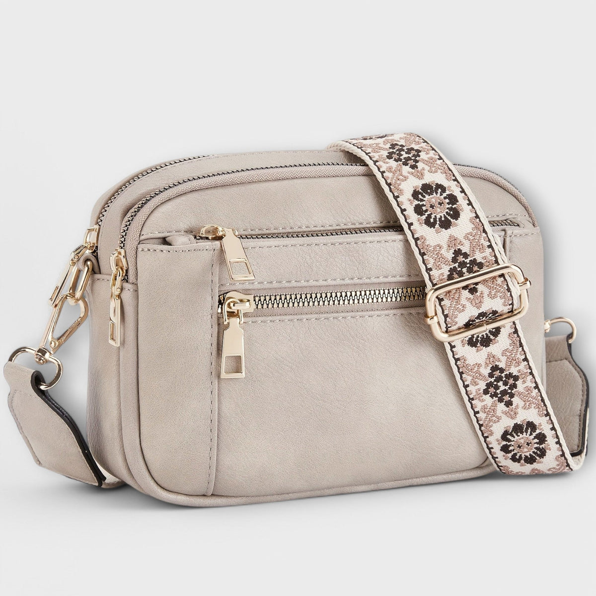 Bolsa cruzada de cuero vegano